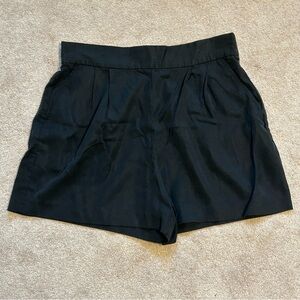 Banana Republic Black Tailored Pull On Shorts
